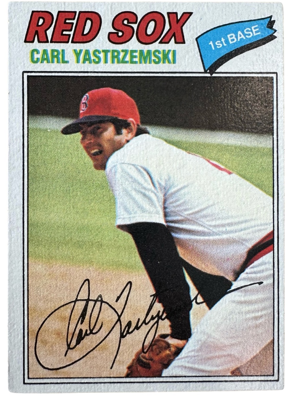 1977 Topps Carl Yastrzemski #550 Red Sox HOF Vintage MLB Baseball Card
